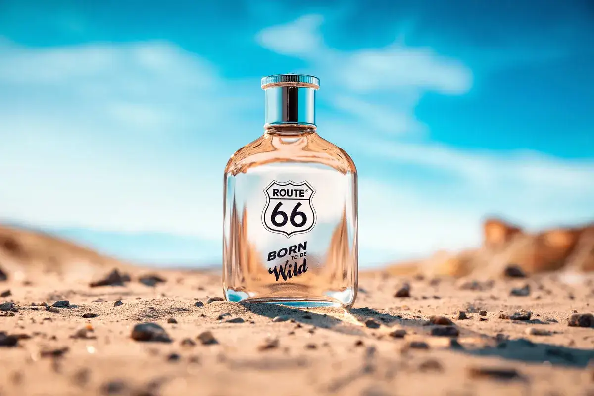 Szklana butelka perfum Route 66 