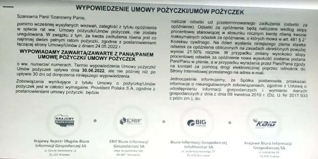 Wymagane dokumenty do pożyczki Provident