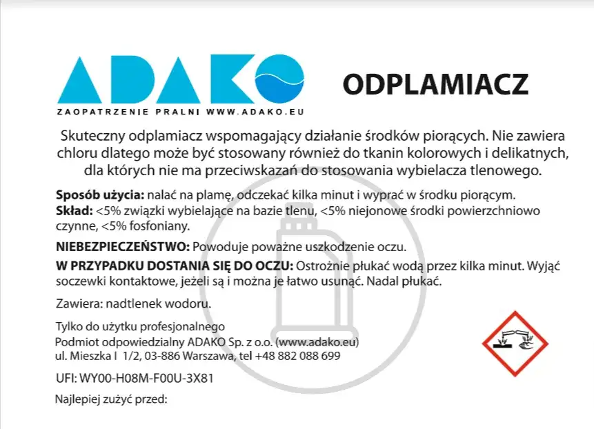 odplamiacz tlenowy zasady stosowania bezpieczne pranie