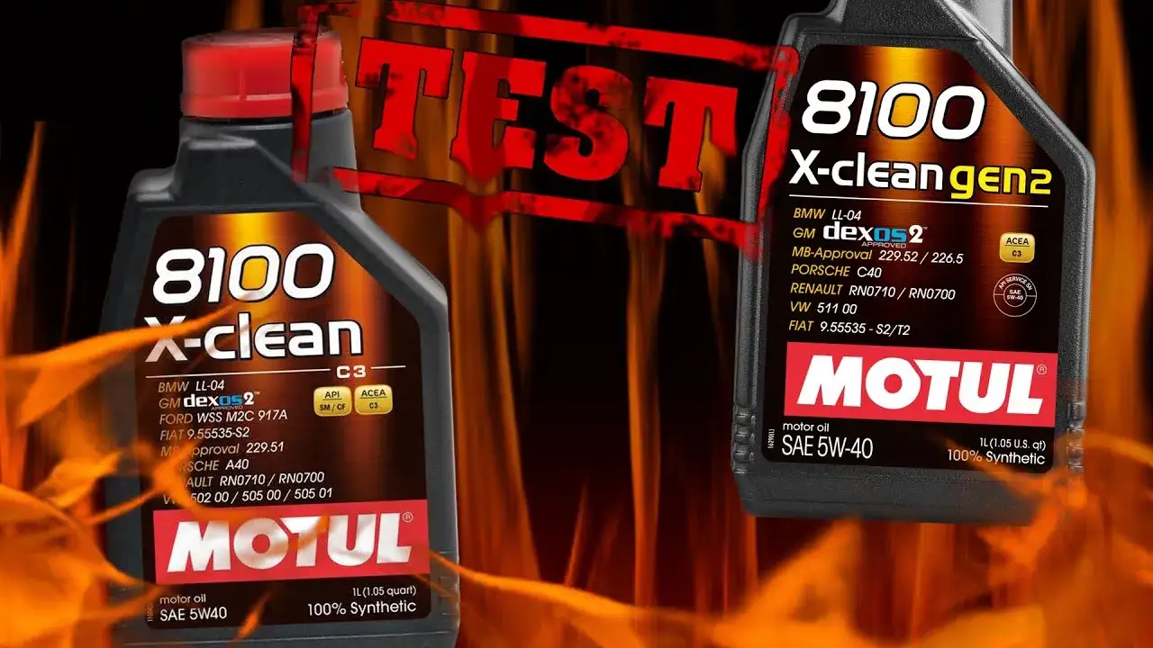 Motul 8100 X-cess GEN2 vs X-clean 5W40 opakowania