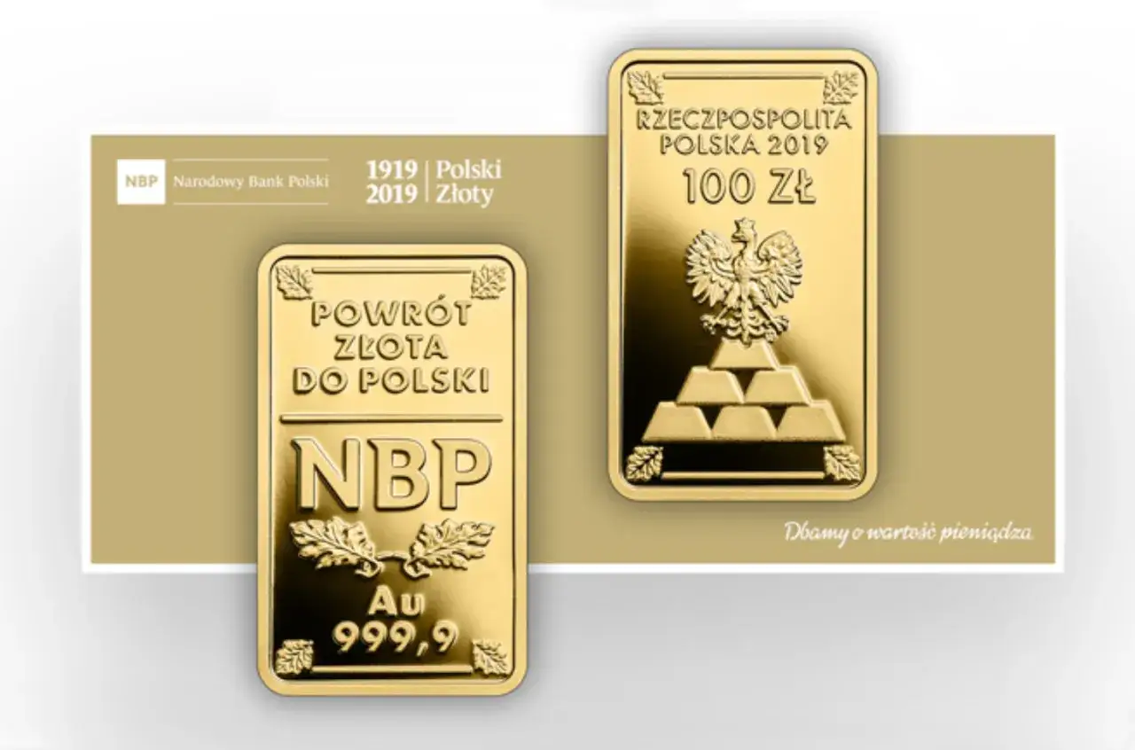 Polskie złoto sztabki NBP