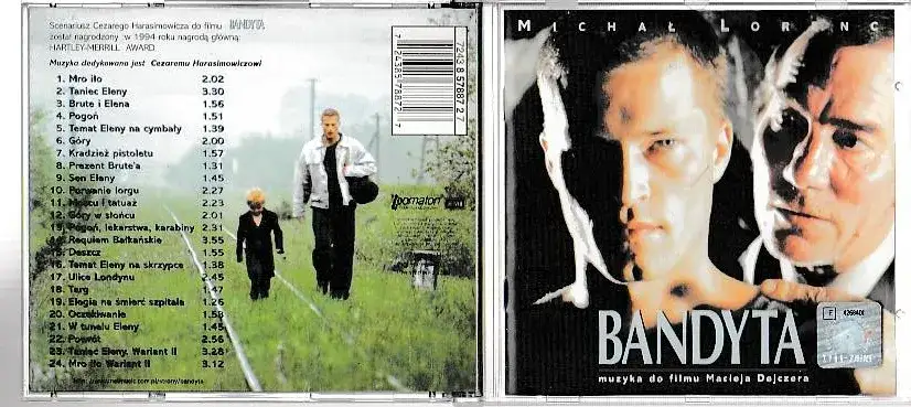 Okładka płyty Bandyta soundtrack Michał Lorenc