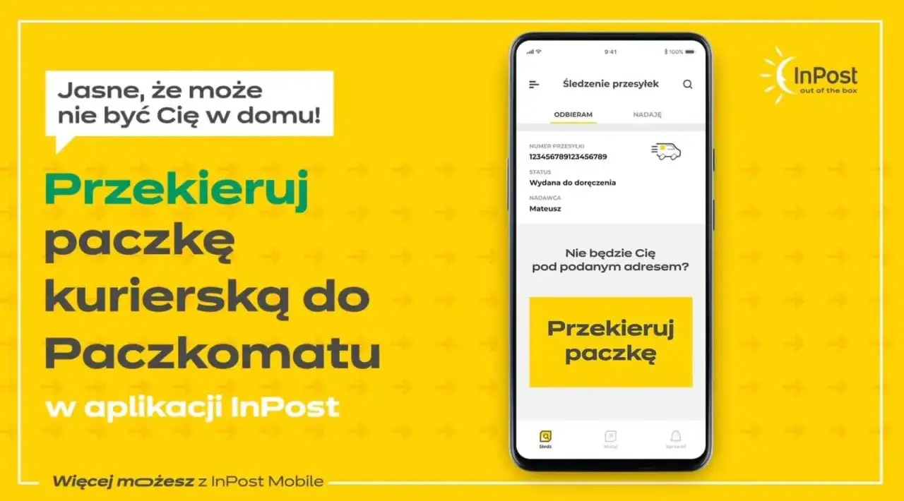 Jasne, że może nie być Cię w domu! Przekieruj paczkę kurierską do Paczkomatu w aplikacji InPost.