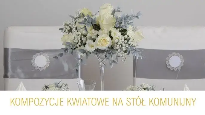 Kwiaty na st&oacute;ł komunijny mix gatunk&oacute;w