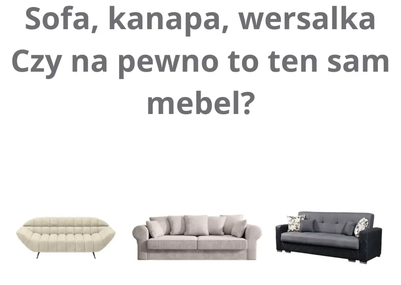 różne rodzaje kanap do salonu