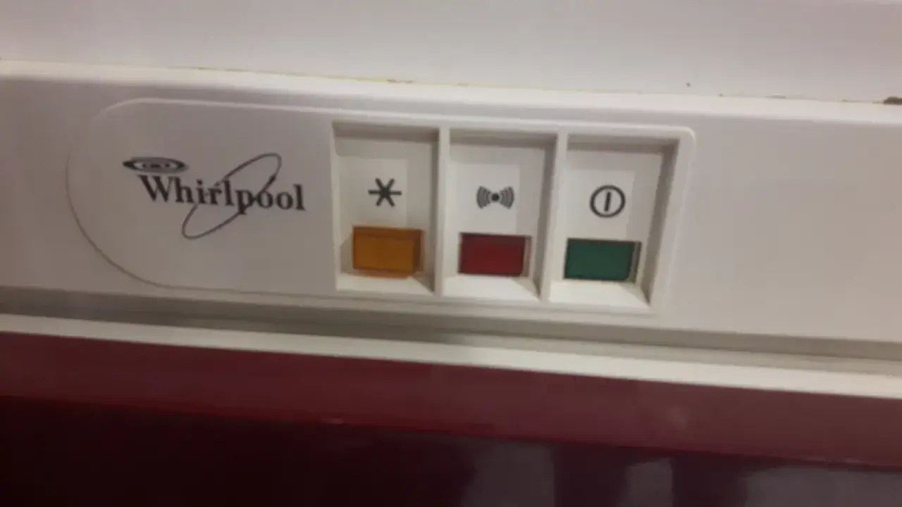 Panel sterowania zamrażarki Whirlpool kontrolki