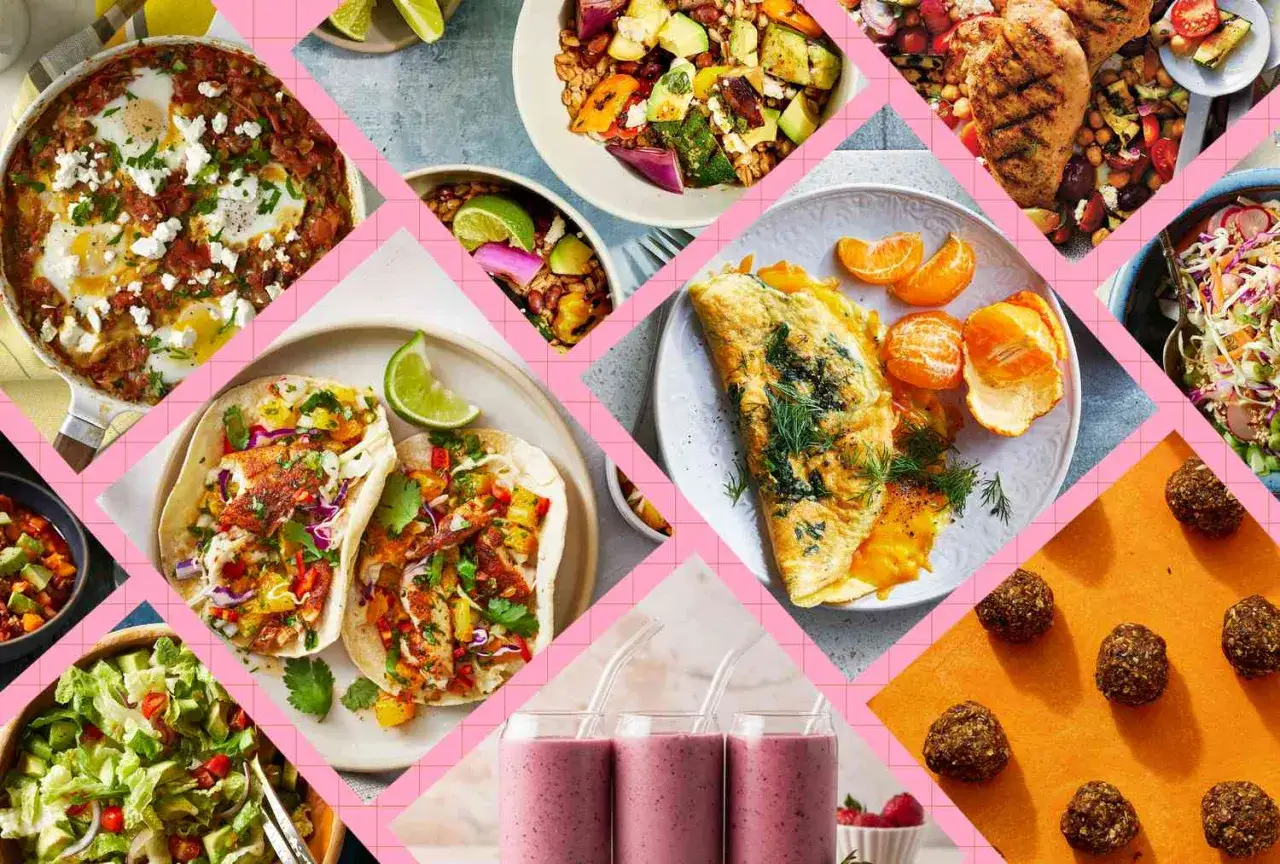 Vielfältige, magenschonende Gerichte: Omelett, Tacos, Salat, Smoothies und mehr. Lecker und gut verträglich.