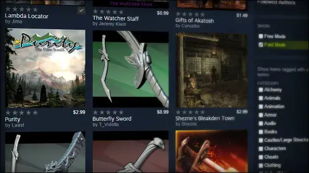 Steam Workshop community creations