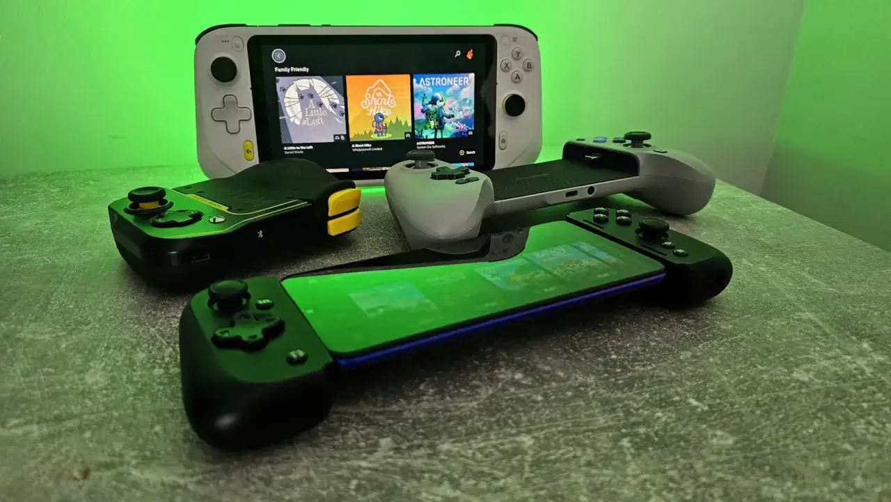 Różne kontrolery do gier mobilnych, gotowe do gry w Fortnite przez Xbox Cloud Gaming.