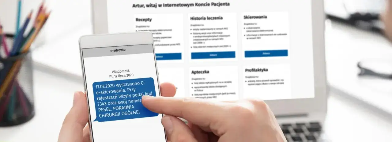 e-skierowanie kod sms, Internetowe Konto Pacjenta