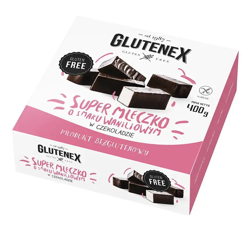 Bezglutenowe Ptasie Mleczko Glutenex opakowanie