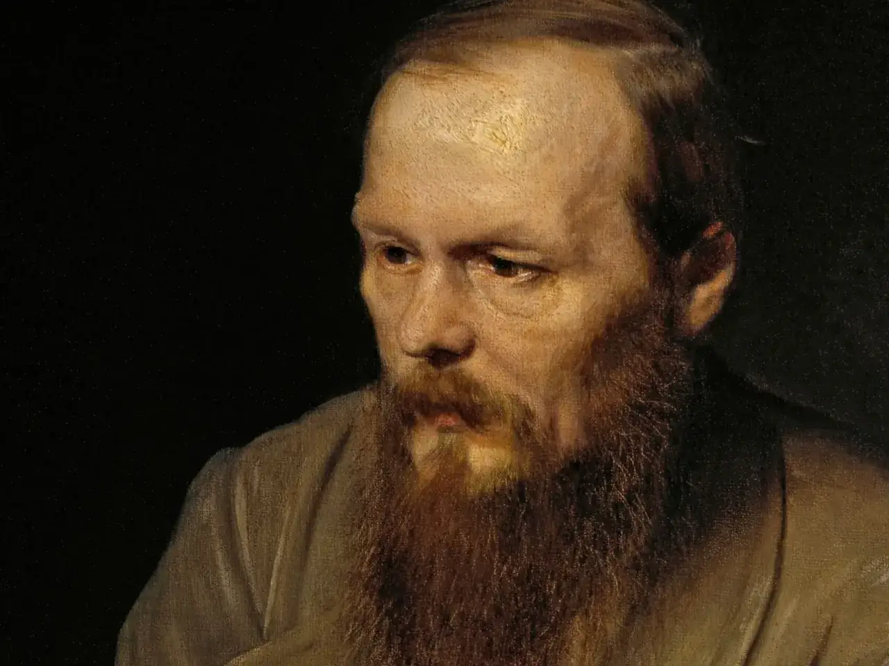 Portret Fiodora Dostojewskiego, pisarza, który stworzył postać 