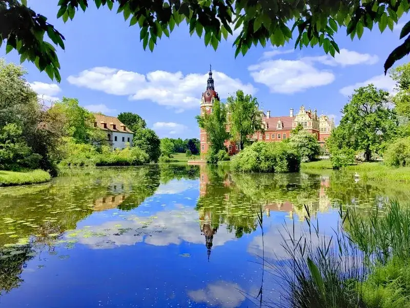 Park Mużakowski Most Podw&oacute;jny nad Nysą Łużycką