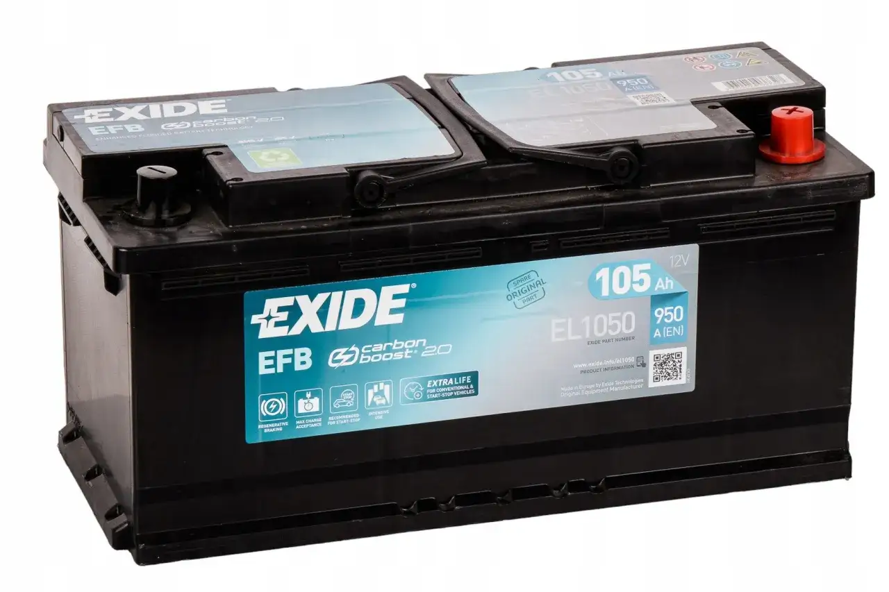 Akumulator Exide EFB EL1050 105Ah 950A to dobry wybór, jeśli zastanawiasz się, jakiej firmy akumulator do diesla kupić.