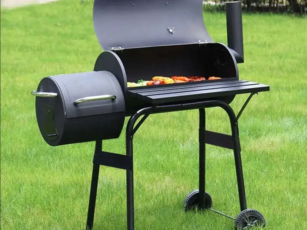gotowy grill z beczki z wędzarnią