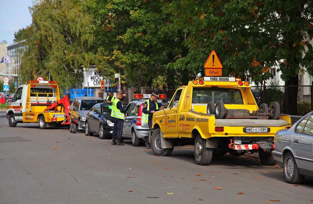 Samochód na parkingu depozytowym Warszawa