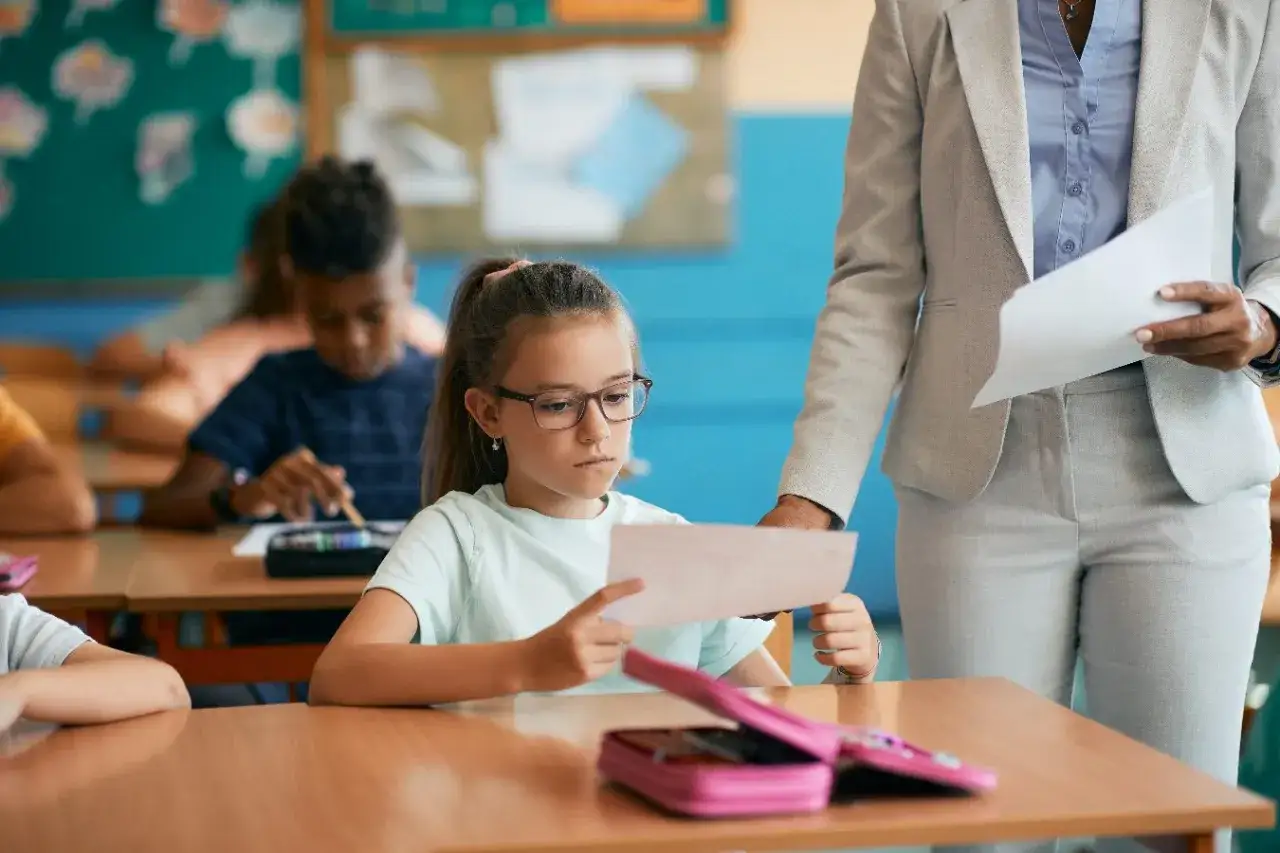 Uczeń z wynikiem egzaminu ósmoklasisty