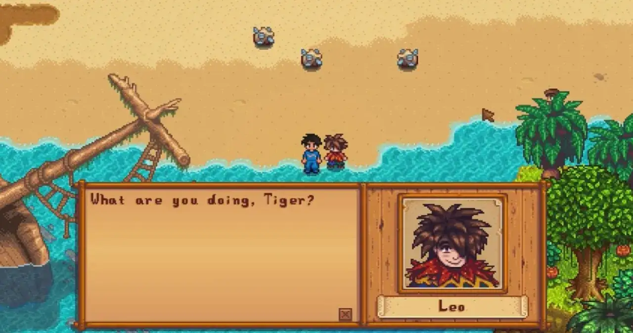 En Stardew Valley, Leo pregunta
