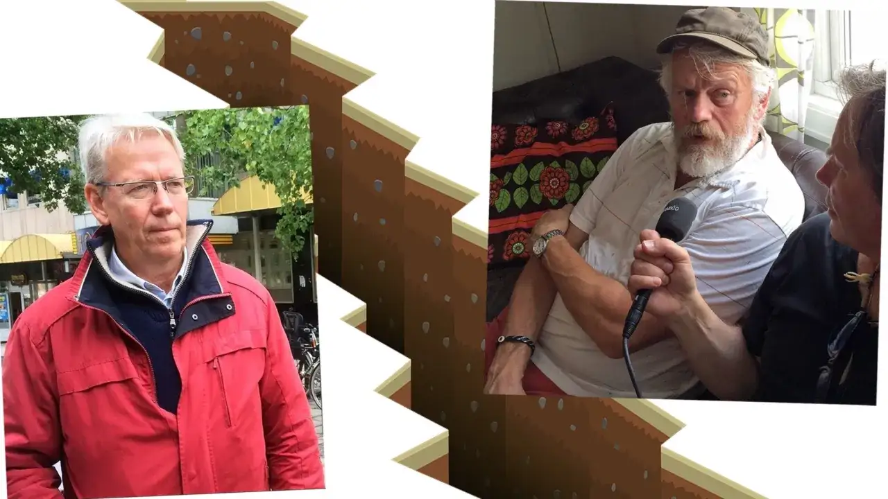 Ronny Eriksson familj: en intervju med en man med sk&auml;gg och en annan man utomhus.