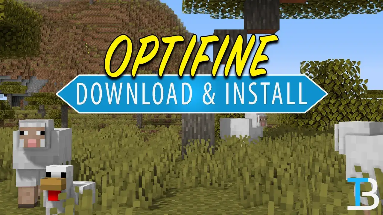 Jak zainstalować Optifine w Minecraft? Zobacz, jak pobrać i zainstalować ten mod, aby poprawić grafikę. Na obrazku owce i kurczak w trawie.