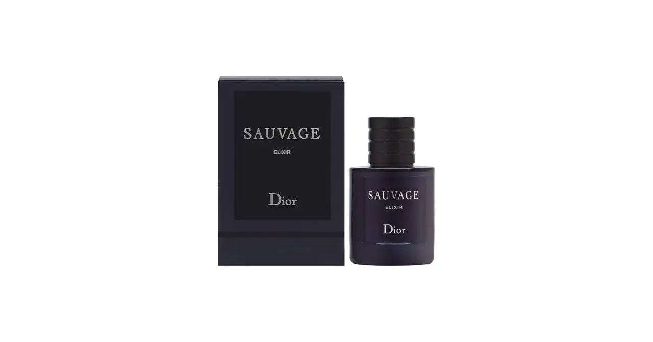 Elegancki flakon i pudełko Dior Sauvage Elixir 60ml, symbol luksusu i wyrafinowania.
