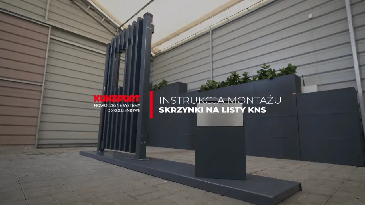 Instrukcja montażu skrzynki na listy KNS. Dowiedz się, jak zamontować skrzynkę na listy na ogrodzeniu z siatki.