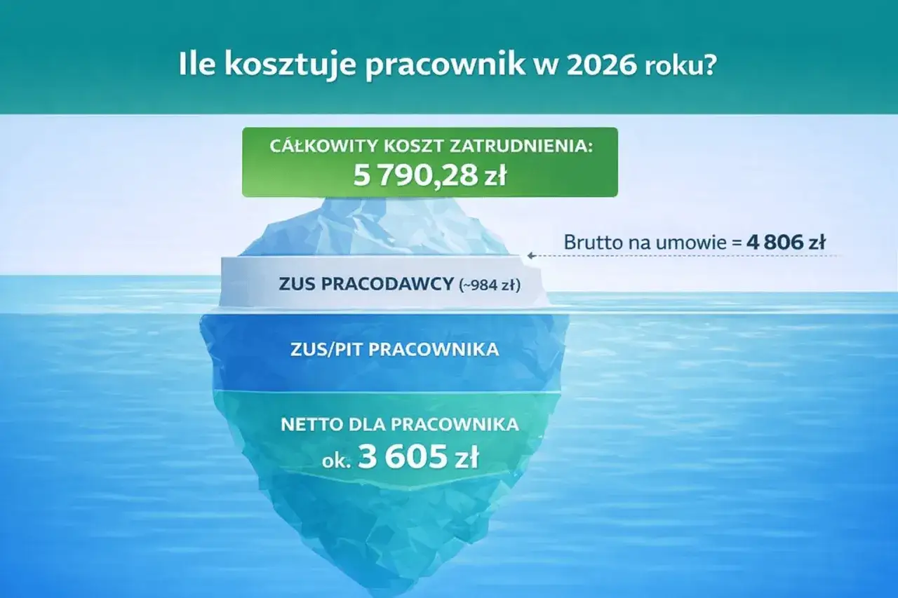 Kalkulator koszt&oacute;w pracodawcy 2026
