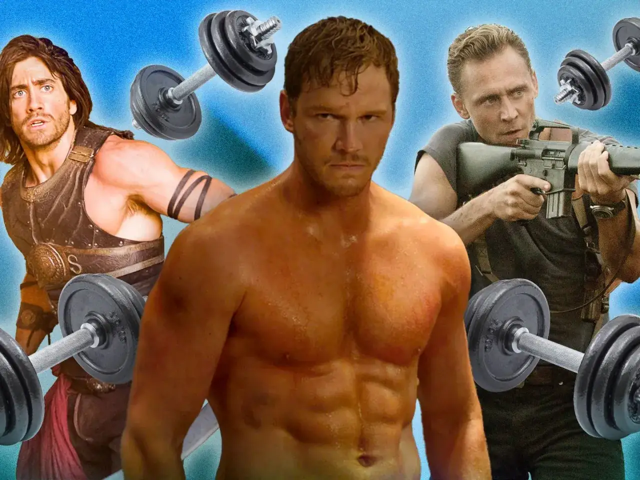 Chris Pratt, Jake Gyllenhaal i Tom Hiddleston prezentują najlepsze ćwiczenia na barki. Siłownia czeka!