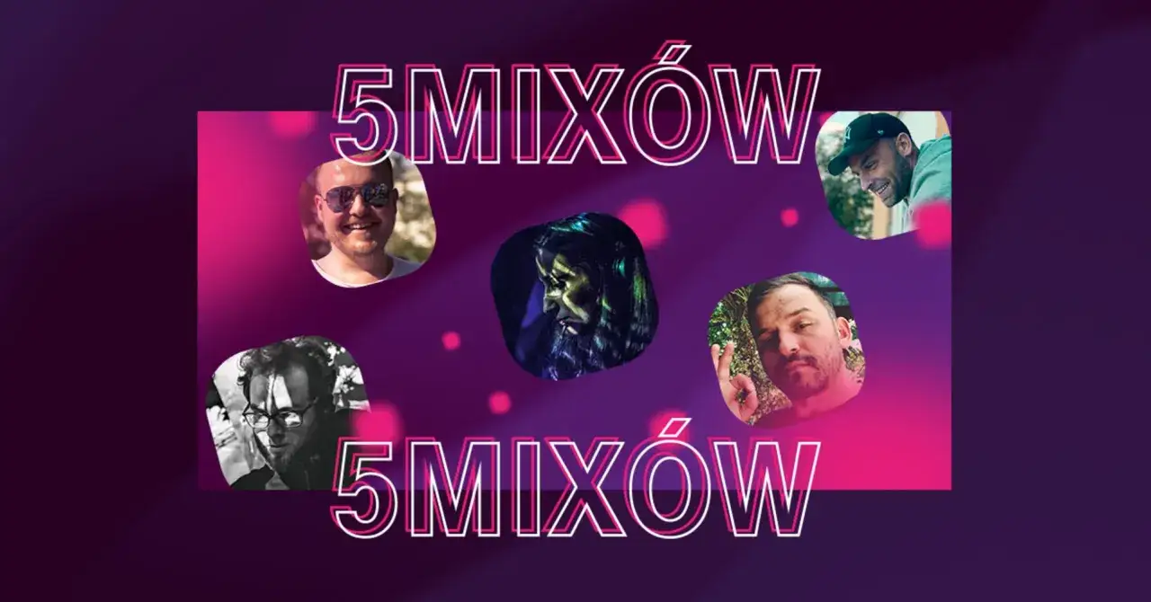 Pięciu znanych polskich DJ-ów w kolażu