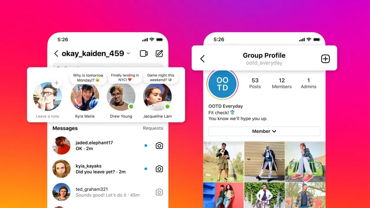 Nowe notatki na IG: 