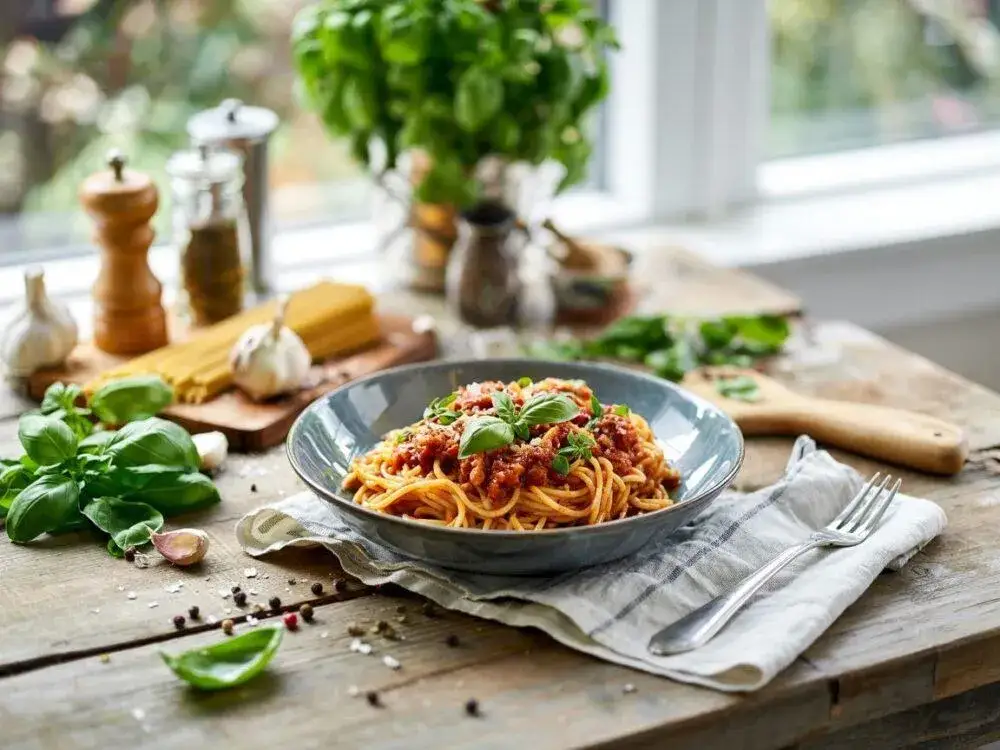 Świeże zioła do spaghetti bolognese (bazylia, oregano, tymianek)