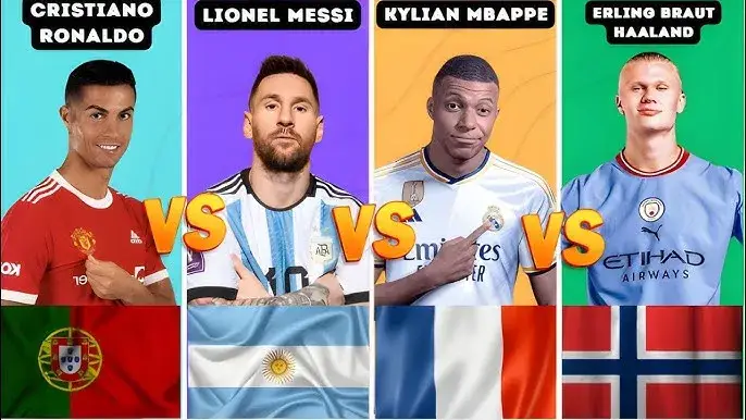 Porównanie zarobków piłkarzy Mbappé Ronaldo Messi Haaland