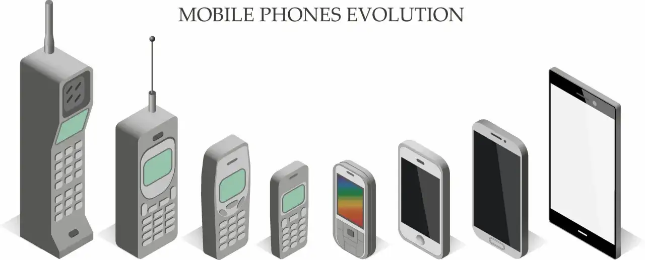 Ewolucja telefonów komórkowych: od cegły do pierwszego telefonu dotykowego.