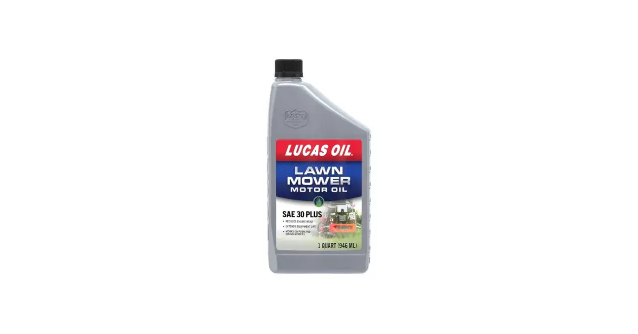 Olej Lucas Oil SAE 30 Plus do kosiarki. SAE 30 co oznacza? To olej silnikowy do maszyn ogrodniczych.