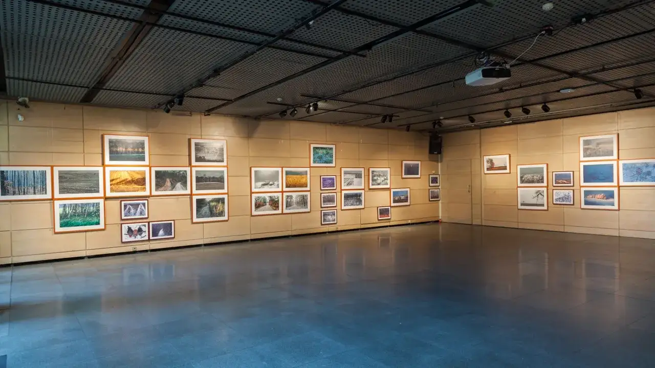Wystawa fotografii krajobrazowych w muzeum sztuki i techniki japońskiej Manggha.