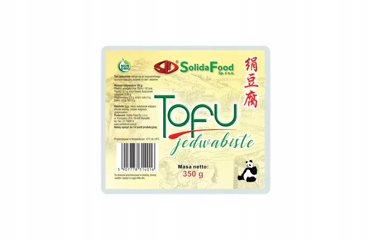Tofu jedwabiste od Solida Food, idealne do spożycia na zimno lub jako dodatek. Poznaj, jak smakuje tofu!