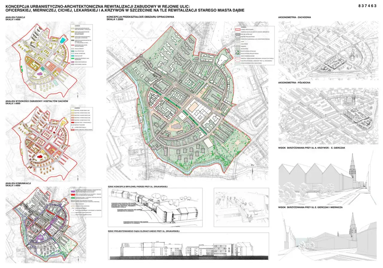 Mapa sp&oacute;łdzielni mieszkaniowych Szczecin