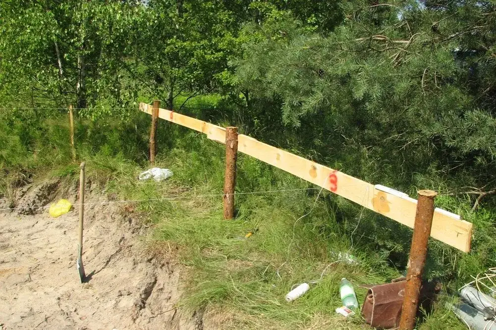ławy drutowe tyczenie geodezyjne
