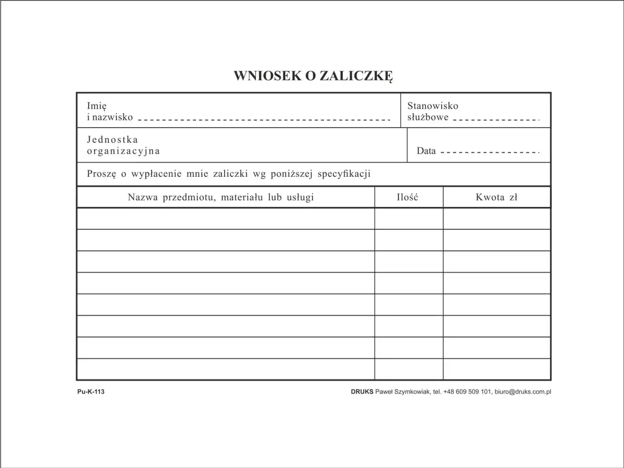Formularz 