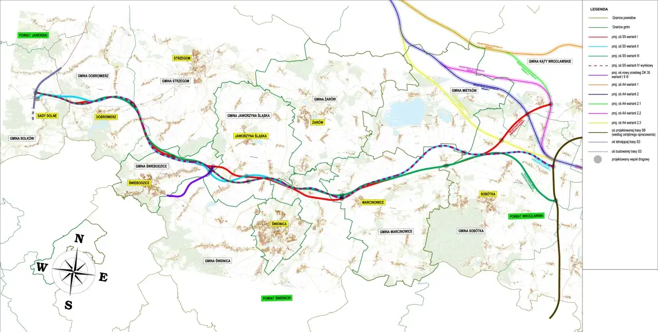 Mapa planowanych dróg, pokazująca warianty autostrad i dróg ekspresowych. Szukasz, gdzie najbliżej nad morze z Wielkopolski? Sprawdź te trasy!
