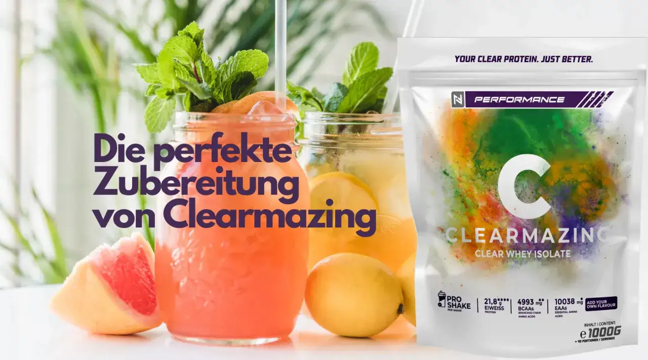 Erfrischende Getränke mit Clearmazing: Entdecke, was Isoclear für dich bringt – die perfekte Zubereitung für deinen Shake.