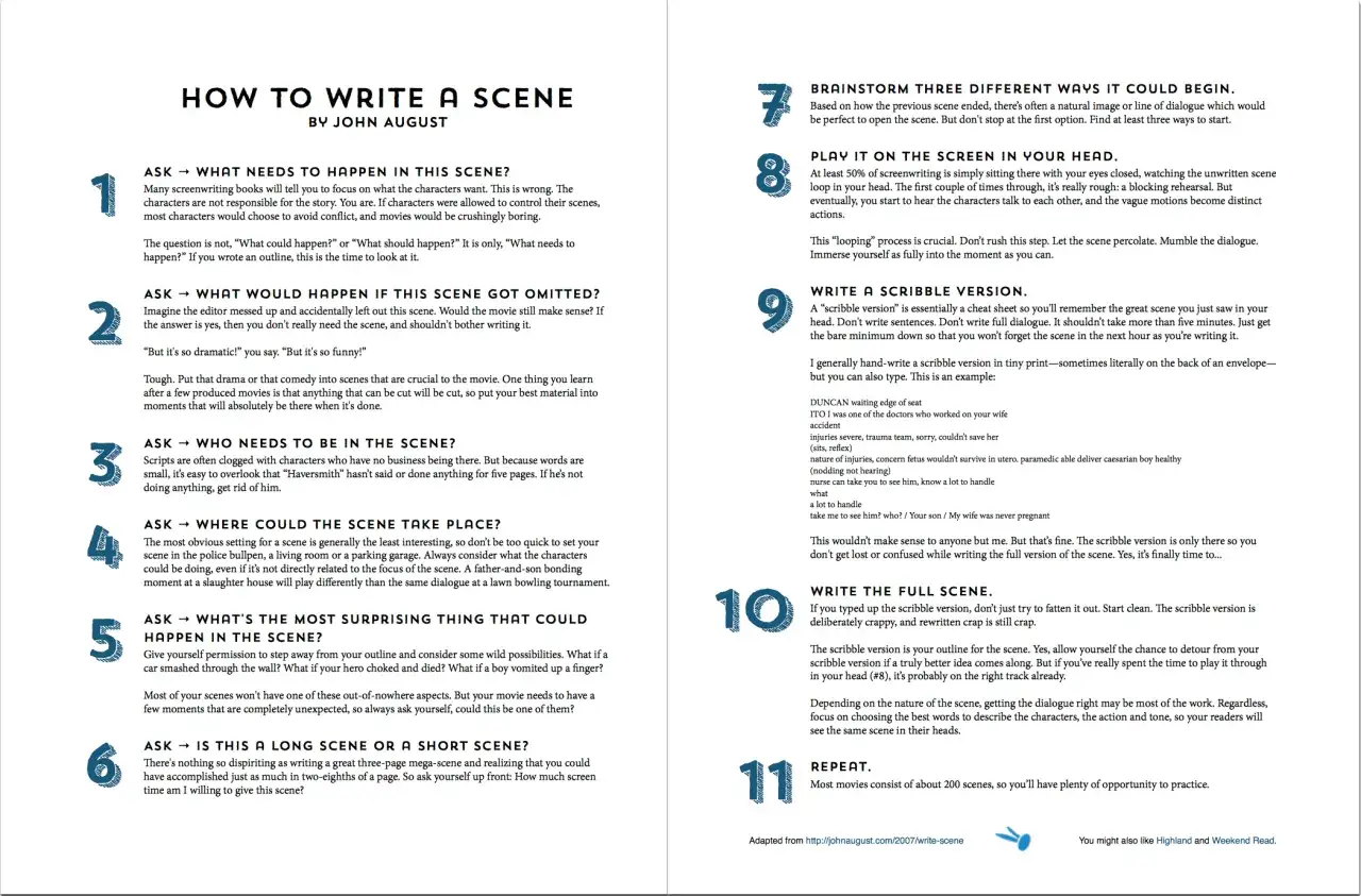 Consejos para escribir un guion de cortometraje: preg&uacute;ntate qu&eacute; pasa, qui&eacute;n est&aacute;, d&oacute;nde, qu&eacute; sorprende y la duraci&oacute;n.