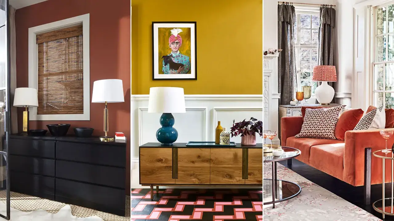 Trois sc&egrave;nes d'int&eacute;rieur aux couleurs chaudes et enveloppantes, &eacute;voquant une ambiance couleur cocooning.
