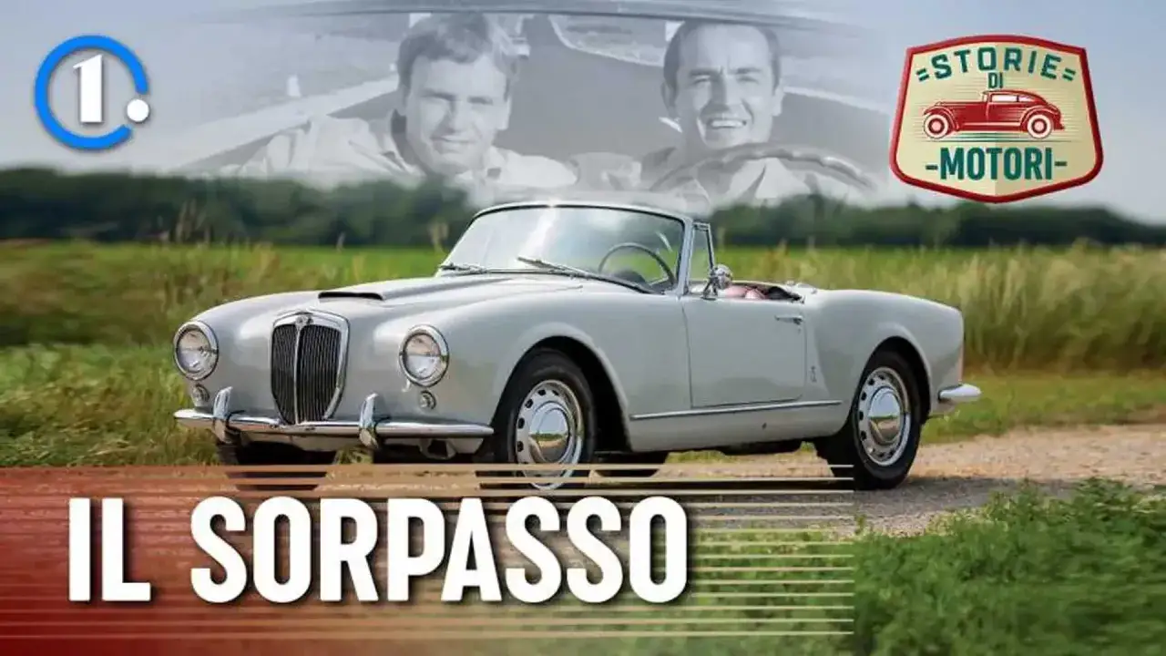 Il sorpasso film significato: un'auto d'epoca e due uomini, simbolo di un'epoca e di un'Italia in trasformazione.