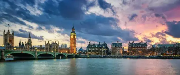 Big Ben i Tower Bridge panorama