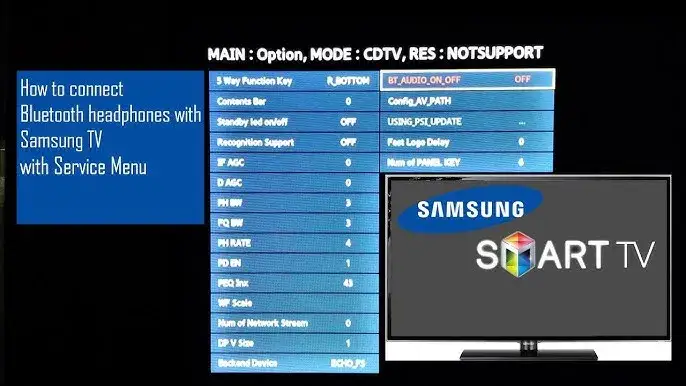 telewizor samsung ustawienia bluetooth