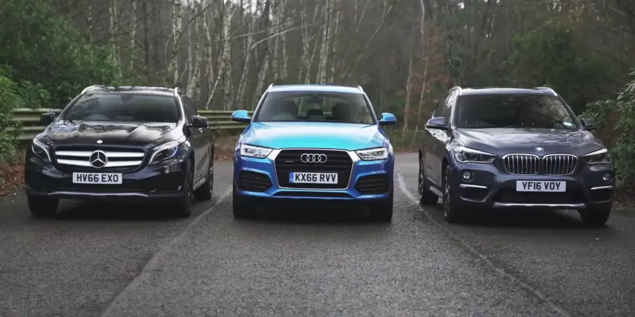 BMW X1 Audi Q3 Mercedes GLA por&oacute;wnanie