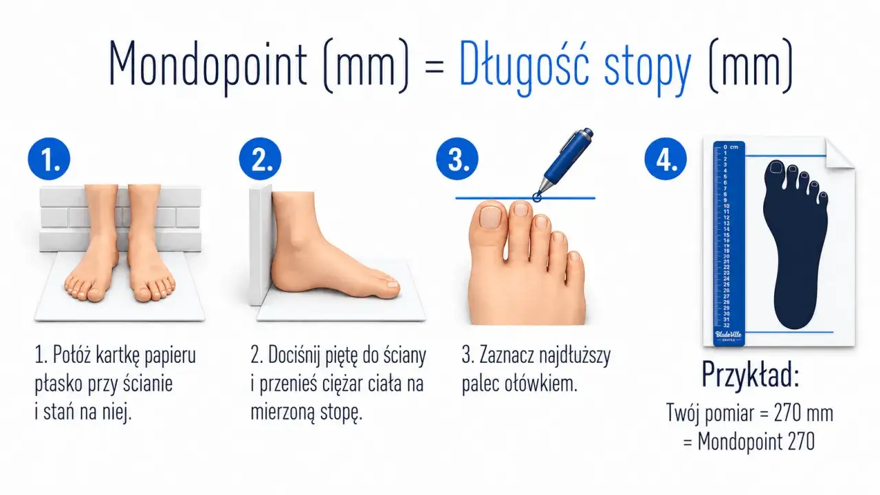 Jak dobrać rozmiar butów narciarskich: instrukcja krok po kroku, jak zmierzyć stopę i uzyskać wynik Mondopoint.