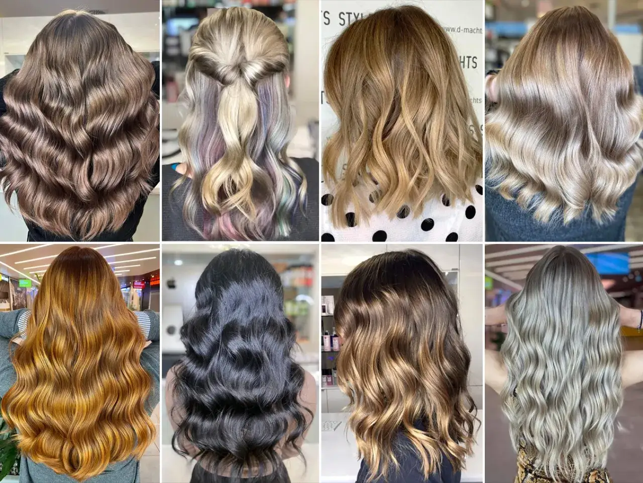 blonde strähnen dunkle haare verschiedene techniken balayage folien babylights