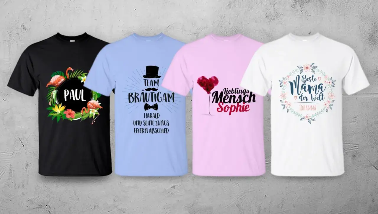 Online T-Shirt Konfigurator Beispiel
